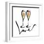 Love  Champagne-OnRei-Framed Art Print