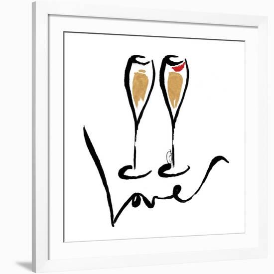 Love  Champagne-OnRei-Framed Art Print