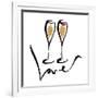 Love  Champagne-OnRei-Framed Art Print