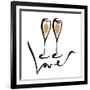 Love  Champagne-OnRei-Framed Art Print