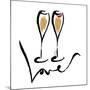 Love  Champagne-OnRei-Mounted Art Print