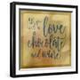 Love, Chocolate And Wine-Cora Niele-Framed Giclee Print
