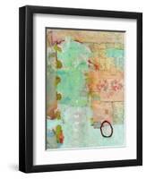 Love Circle Abstract-Blenda Tyvoll-Framed Art Print