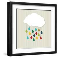 Love Cloud-hirs-Framed Art Print