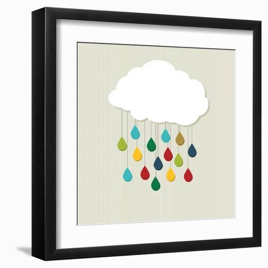 Love Cloud-hirs-Framed Art Print