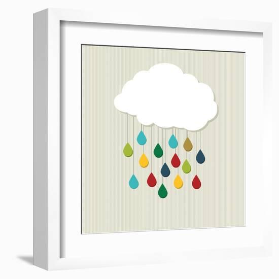 Love Cloud-hirs-Framed Art Print