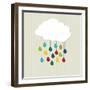 Love Cloud-hirs-Framed Art Print