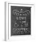 Love Coffee-Erin Clark-Framed Giclee Print