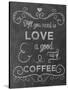 Love Coffee-Erin Clark-Stretched Canvas