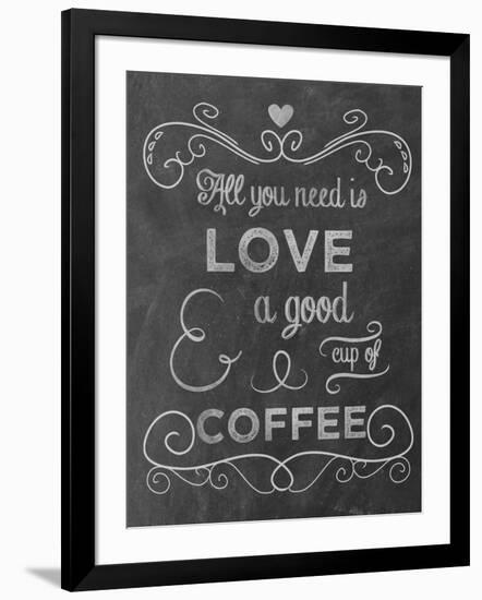 Love Coffee-Erin Clark-Framed Giclee Print