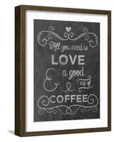 Love Coffee-Erin Clark-Framed Giclee Print