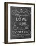 Love Coffee-Erin Clark-Framed Giclee Print