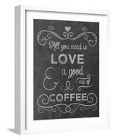 Love Coffee-Erin Clark-Framed Giclee Print