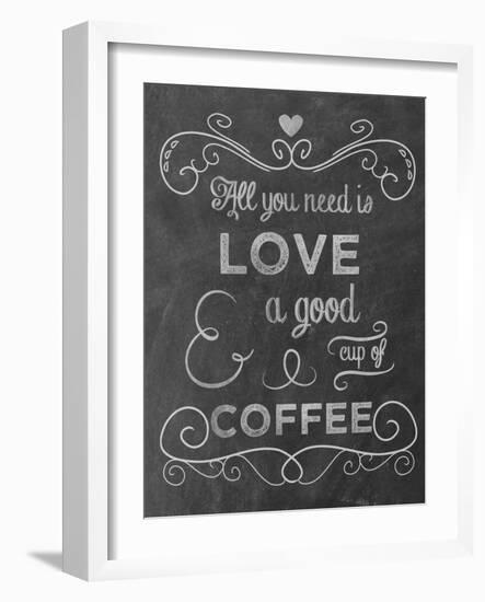 Love Coffee-Erin Clark-Framed Giclee Print