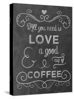 Love Coffee-Erin Clark-Stretched Canvas