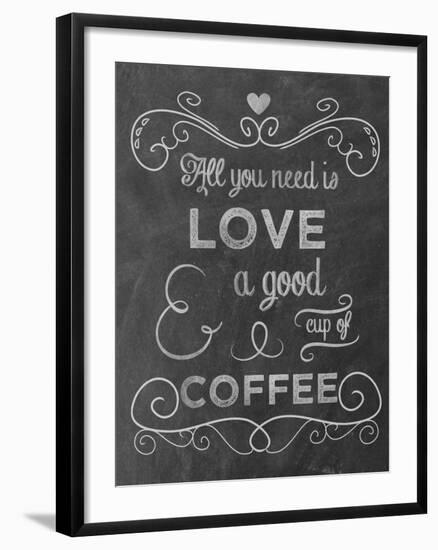 Love Coffee-Erin Clark-Framed Giclee Print