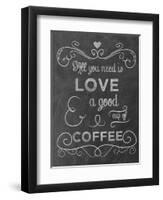 Love Coffee-Erin Clark-Framed Premium Giclee Print