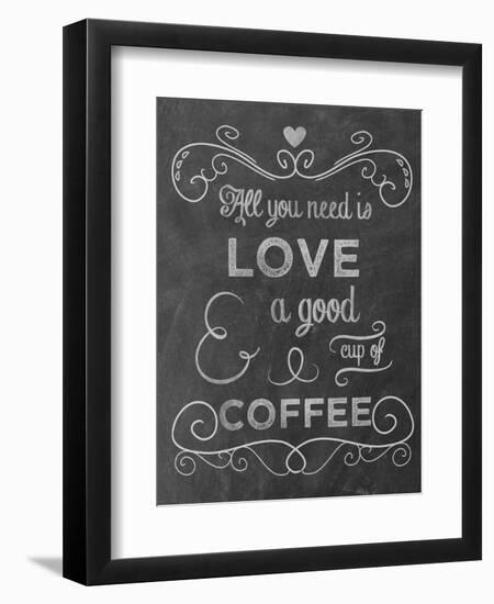 Love Coffee-Erin Clark-Framed Premium Giclee Print