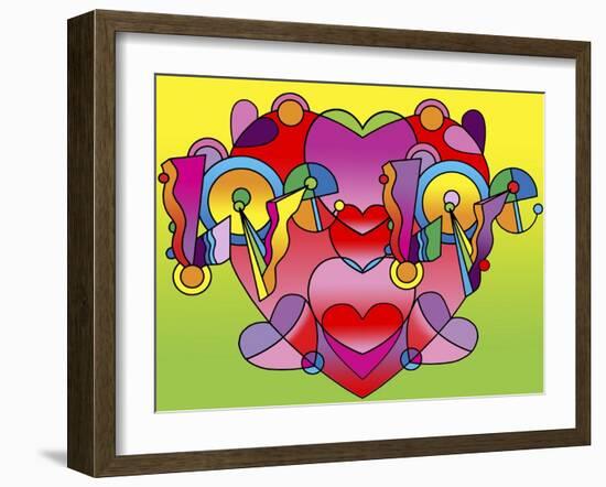 Love Color Heart-Howie Green-Framed Giclee Print