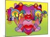 Love Color Heart-Howie Green-Mounted Giclee Print