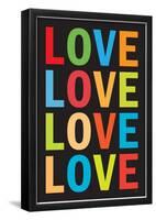 Love (Colorful 2) Art Poster Print-null-Framed Poster