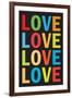 Love Colorful 2 Art-null-Framed Art Print