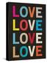 Love (Colorful) Art Poster Print-null-Stretched Canvas