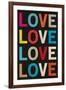 Love (Colorful)-null-Framed Art Print