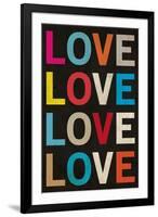 Love (Colorful)-null-Framed Art Print