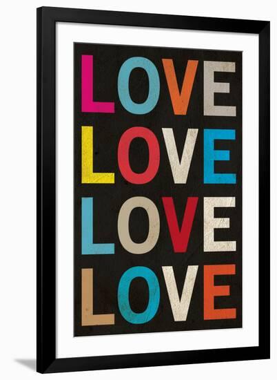 Love (Colorful)-null-Framed Art Print