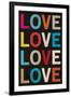 Love (Colorful)-null-Framed Art Print