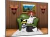 Love Couple Sofa Dogs-Javier Brosch-Mounted Photographic Print