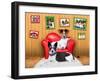 Love Couple Sofa Dogs-Javier Brosch-Framed Photographic Print