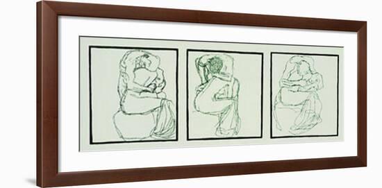 Love Couples, c.1903-Gustav Klimt-Framed Serigraph