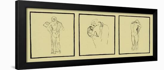 Love Couples, c.1905-Gustav Klimt-Framed Serigraph