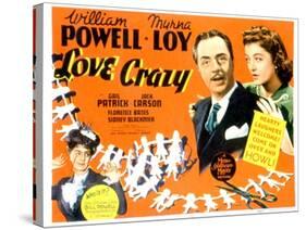 Love Crazy, William Powell, Myrna Loy, 1941-null-Stretched Canvas