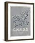 Love - Dark Grey-TypeLike-Framed Art Print