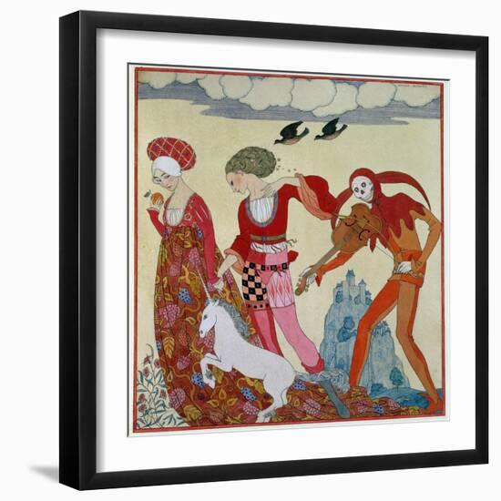 Love, Desire and Death-Georges Barbier-Framed Giclee Print