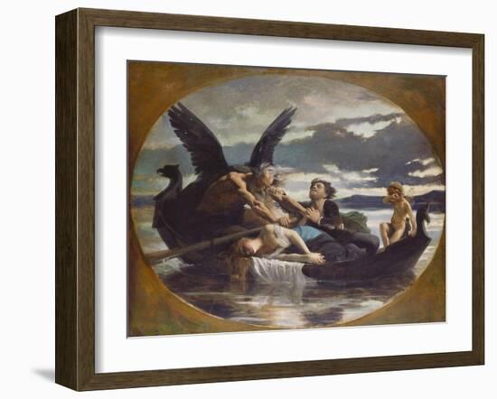 Love Dies in Time, 1872-Edouard Debat-Ponsan-Framed Giclee Print