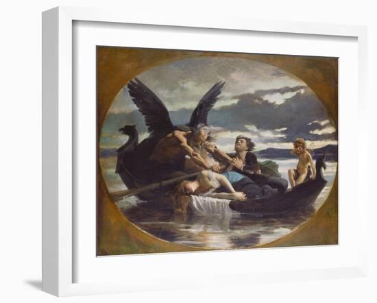 Love Dies in Time, 1872-Edouard Debat-Ponsan-Framed Giclee Print