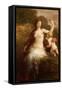 Love Disarmed-Henri Fantin-Latour-Framed Stretched Canvas