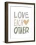 Love Each Other-Molly Mattin-Framed Art Print