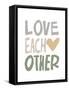 Love Each Other-Molly Mattin-Framed Stretched Canvas