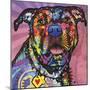 Love Face, Dogs, Pets, Pop Art, Pink, Sun Ray, Stencils, Happy, Expecting, Looking for a treat-Russo Dean-Mounted Giclee Print