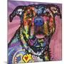 Love Face, Dogs, Pets, Pop Art, Pink, Sun Ray, Stencils, Happy, Expecting, Looking for a treat-Russo Dean-Mounted Giclee Print