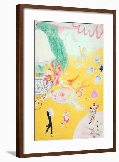 Love Flight of a Pink Candy Heart, 1930-Florine Stettheimer-Framed Giclee Print