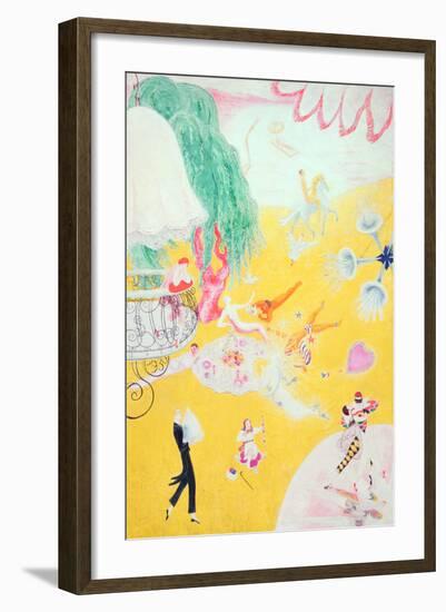 Love Flight of a Pink Candy Heart, 1930-Florine Stettheimer-Framed Giclee Print