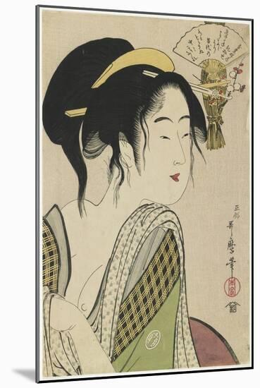 Love for a Farmer's Wife, 1795-1796-Kitagawa Utamaro-Mounted Giclee Print