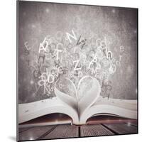 Love for Book-alphaspirit-Mounted Art Print