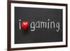 Love Gaming-Yury Zap-Framed Art Print